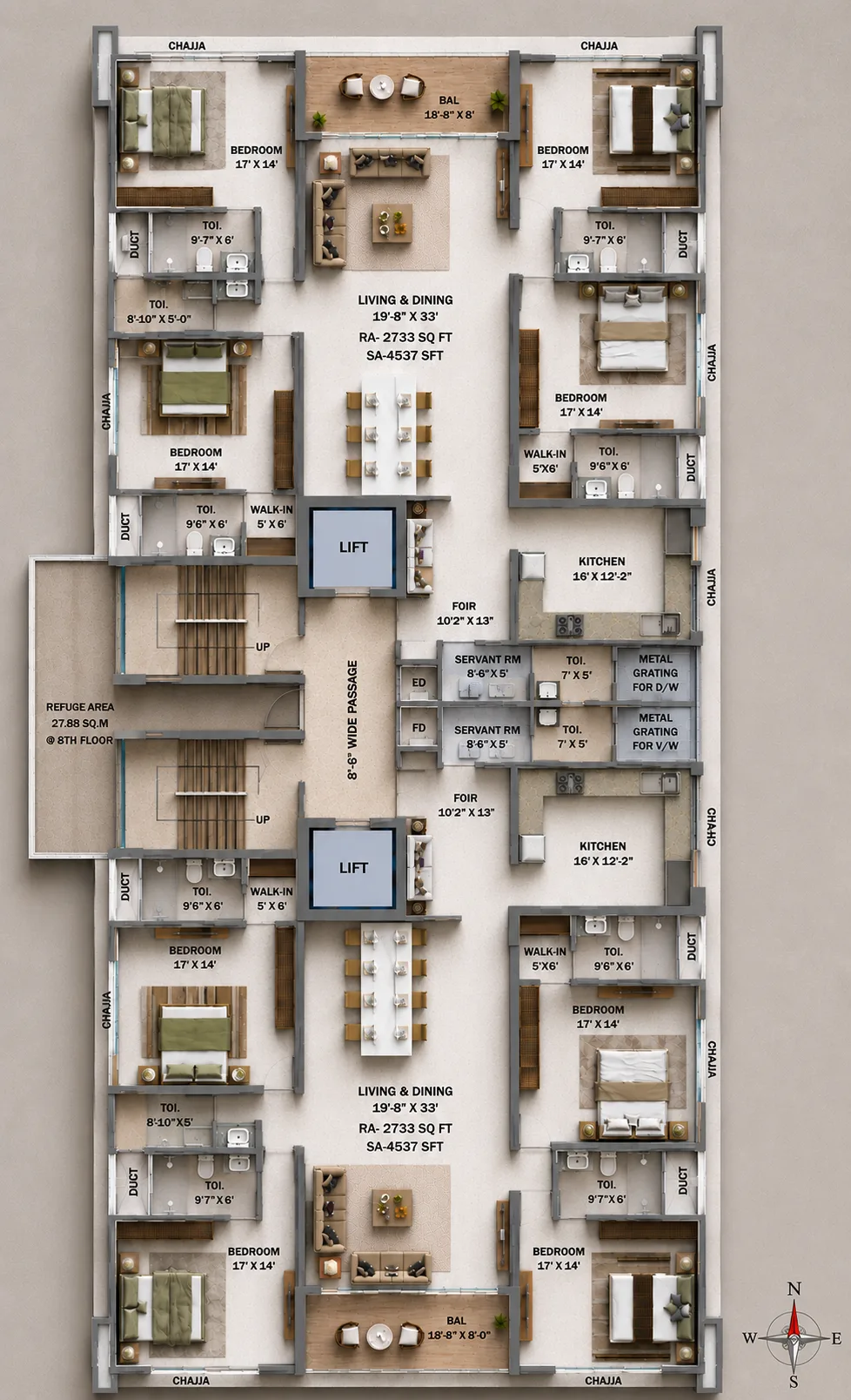 Shreeji Dios floor plan